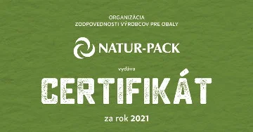 Certifikát Naturpack