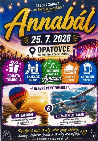 Anna Bál - 25. júla 2026 pri multifunkčnom ihrisku Opatovce