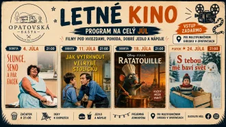Opatovská Bašta - Letné kino, program na júl 2026