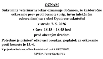 Očkovanie psov proti besnote