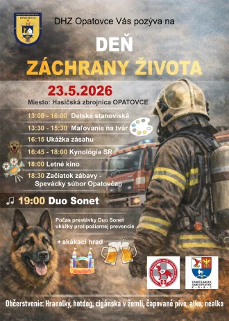 DHZ Opatovce - Deň záchrany života, 23.5.2026